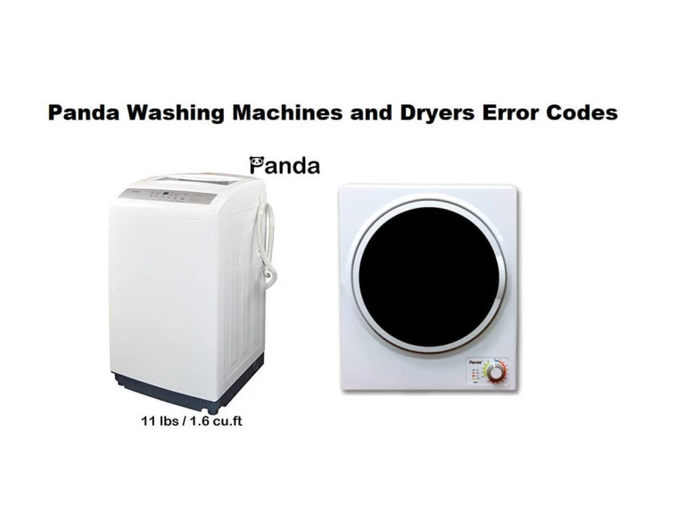 Panda Washers and Dryers Error Codes and Troubleshooting
