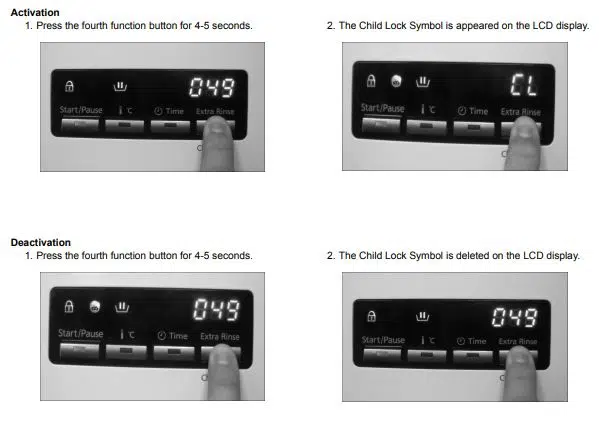 Child Lock Activation