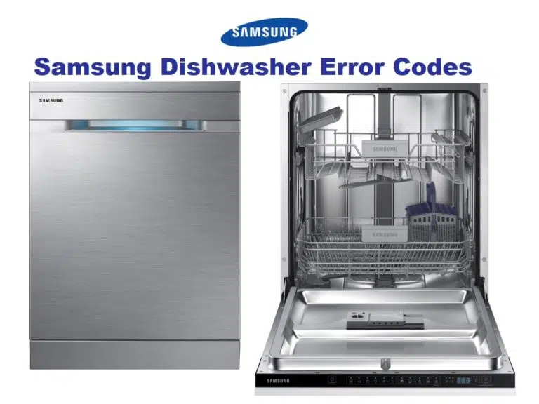 Samsung Dishwasher Error Codes