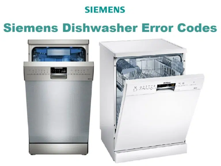 Siemens Dishwasher Error Codes