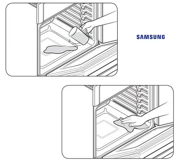 How to set the oven for steam-cleaning