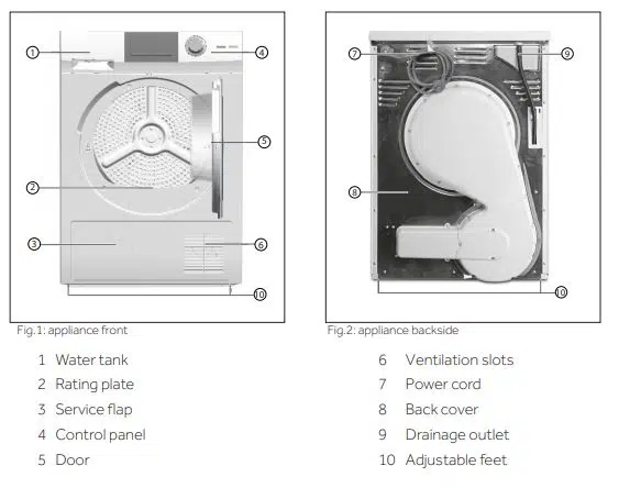 Haier Dryer Product Description