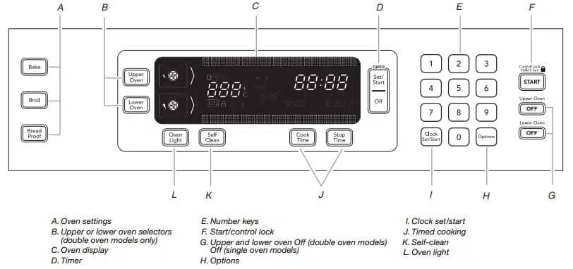 KitchenAid Oven Electronic Oven Control Panel