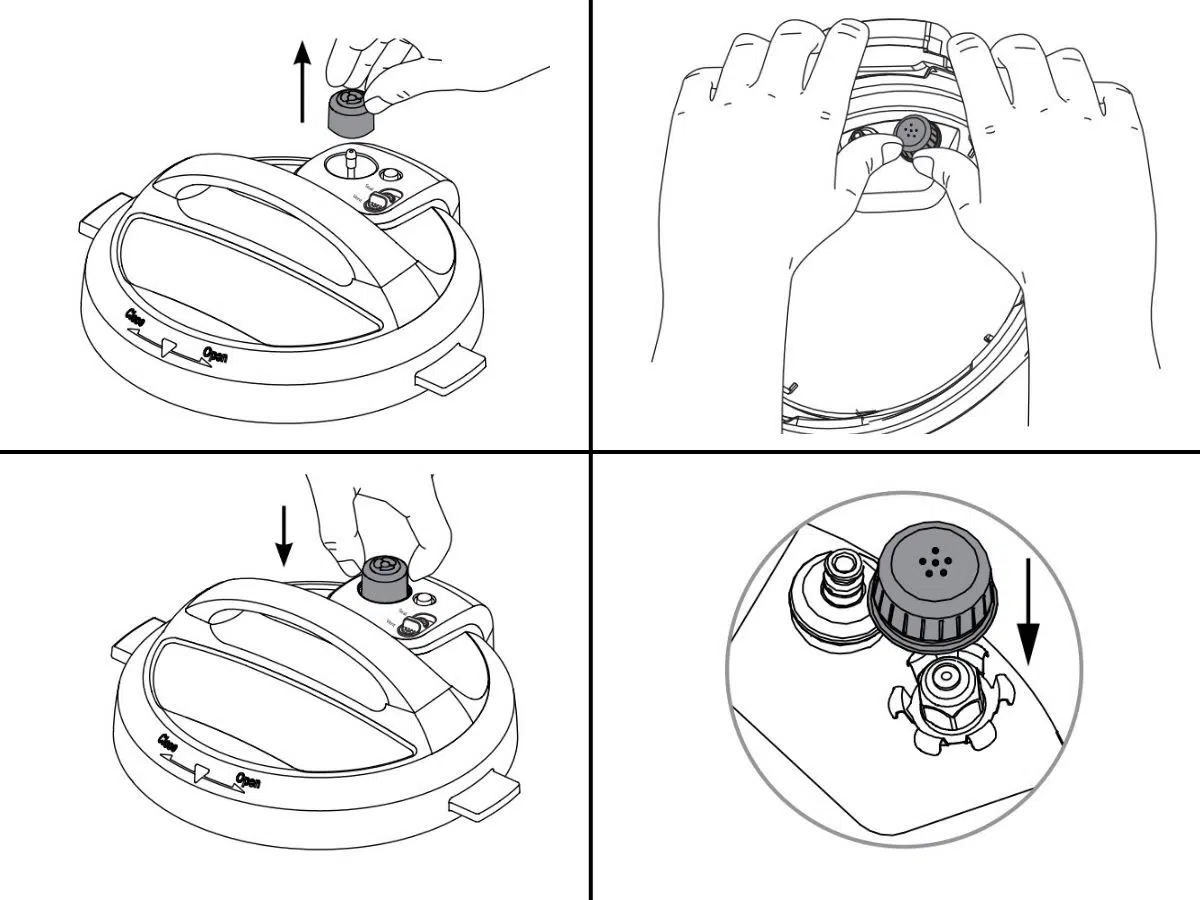 Instant Pot Steam release valve and Anti-block shield