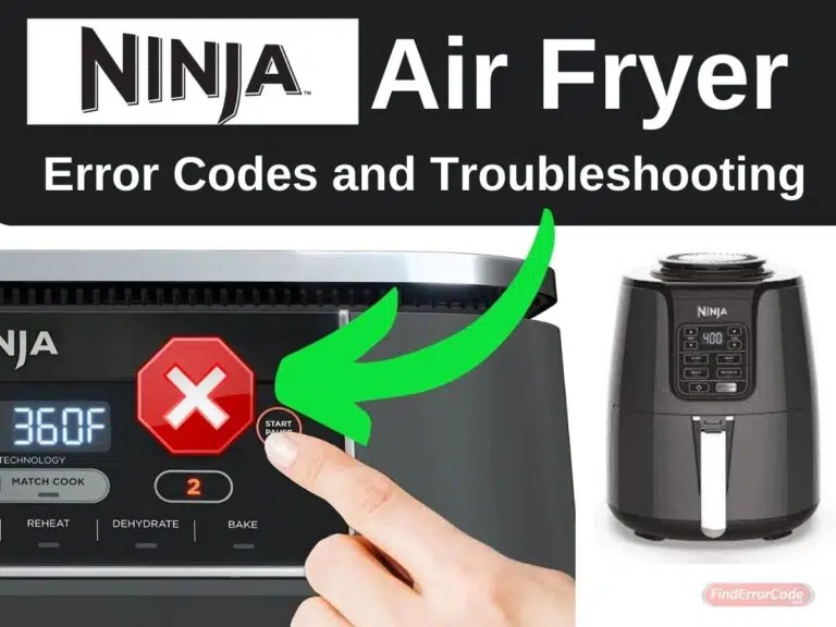 Ninja Air Fryer Error Codes and Troubleshooting