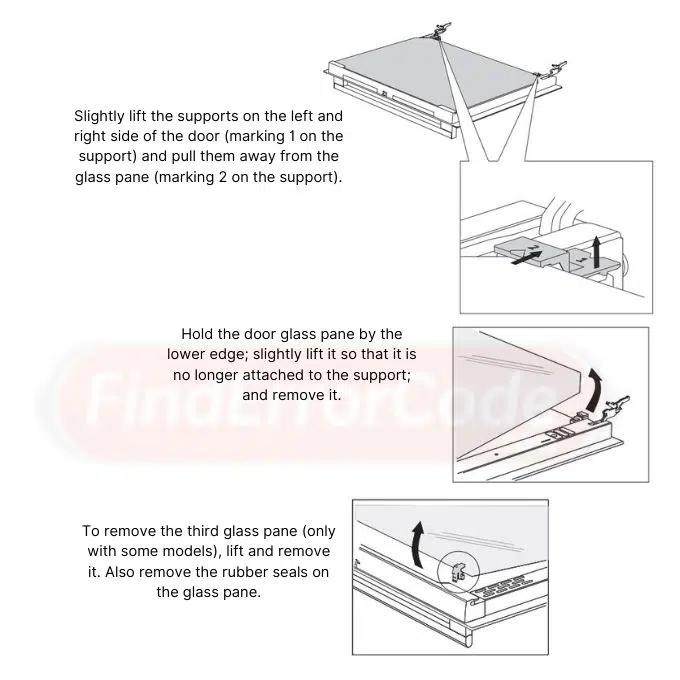 Hisense Oven - Removing and inserting the oven door glass panel